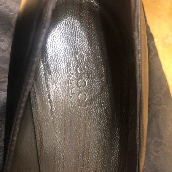 Authentic Gucci Black Leather Pumps with Dust Bag - Picture 10 of 13